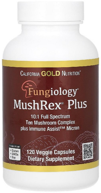 CGN Mush Rex 아가리쿠스 차가버섯 동충하초 노루궁뎅이버섯 120정, 1개