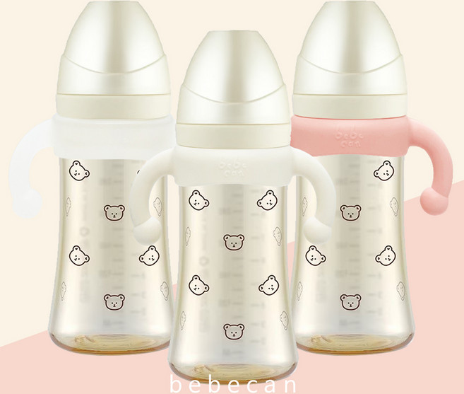 [그로미미젖병호환] 국내생산 베베캔 실리콘 젖병손잡이 핸들 실리콘 젖병손잡이, 실리콘젖병손잡이(아이보리), 1개