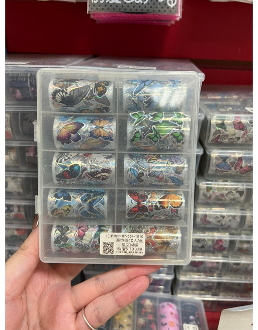 造型星空紙-10入/盒 精美星空圖案 高品質書寫紙張 適用多種筆類 輕巧易攜帶, 星空蝴蝶, 1個