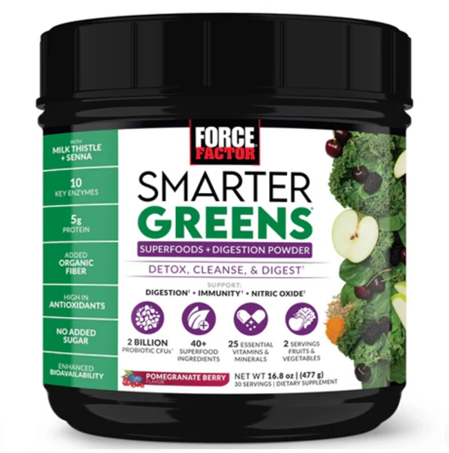 카낼웰라이프 [미국 직구상품] FORCE FACTORE SMARTER GREENS 포스팩터 스마트그린, 3개, 477g - 쿠팡