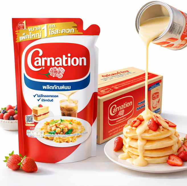 태국 무가당 카네이션 쿠킹 앤 베이커리 연유 1kg, 1개