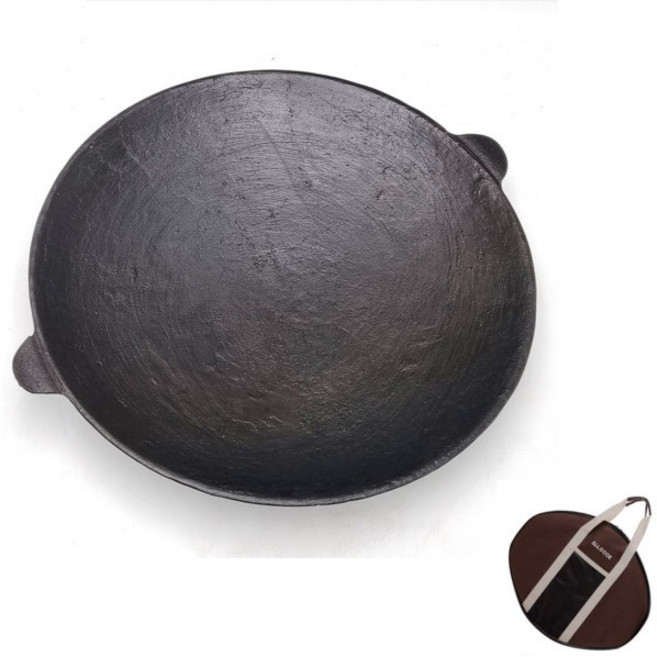 캠핑 조선 무쇠그리들 바베큐그릴 불판 30~41cm, 길들이기포함, 가방포함, 1개