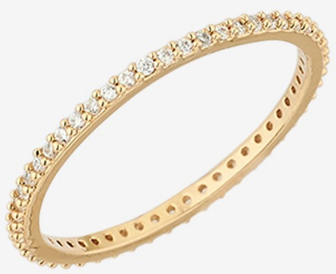 골드앤디어 심플 슬림 큐빅 반지