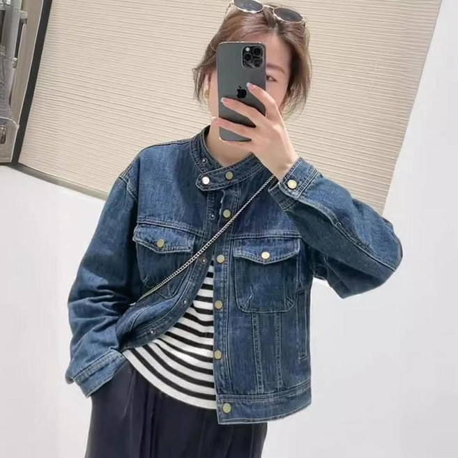 牛仔外套女短款 韓版寬鬆休閒百搭夾克小個子上衣時尚