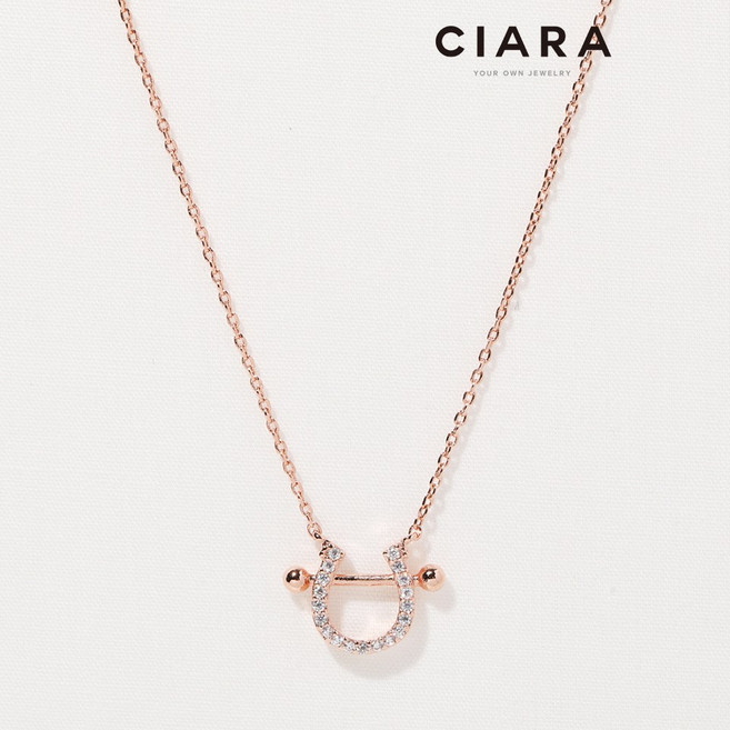CIARA 14K Mantova 샤이닝 호슈어 목걸이(GoldPlated)