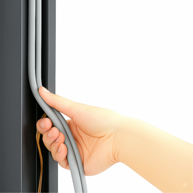 쇼앤엔 틈새 막이 고무패킹 문풍지, 4개, 그레이