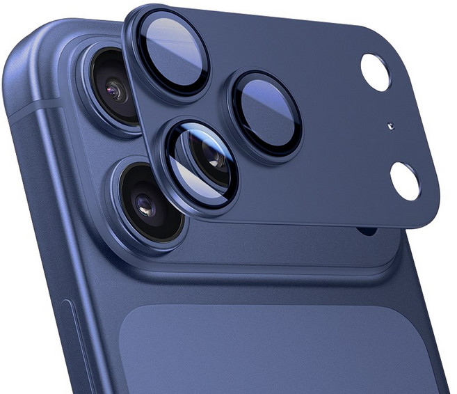 아이폰17시리즈 카메라 풀커버 렌즈보호 메탈 케이스, 1개