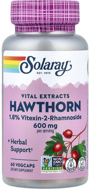 솔라레이 Solaray Vital Extracts 산사나무 베지 캡슐 60정137630원산지:기타, 솔라레이 Solaray, Vital Extracts,, 1개 - 쿠팡