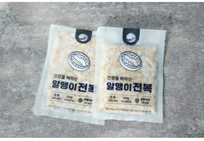 손질된 새끼 알맹이전복 매생이총각네, 2개, 200