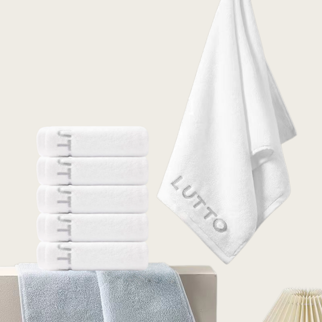 Niftynest 순면 수건 면 100% 코마사 호텔 고급 수건 60수 수건세트 목욕타올 샤워타올 목욕수건 샤워수건, 1세트, 화이트색