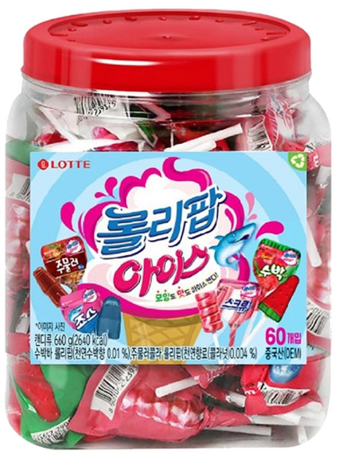 롯데 롤리팝 아이스, 11g, 60개