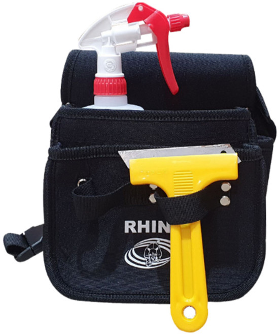 라이노 벨트가방 청소 작업 도구가방 공구 수납 허리가방, 블랙, 1개