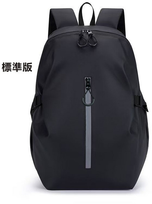 機車安全帽背包 夜間反光機車包 防潑水騎士包, 黑