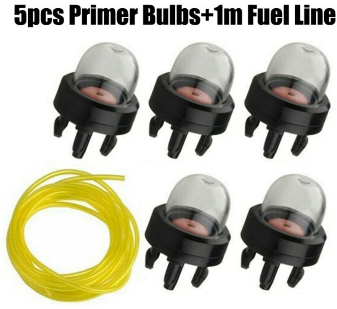 5pcs 전구 펌프 전구 1M 연료 라인 전구 Snipper 전기 톱 송풍기 트리머 기화기 용 트리머 용 1M 연료 라인