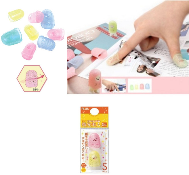 PLUS 손가락 골무 손끝미인 사이즈 소 중 대, 소(KM501), 1개