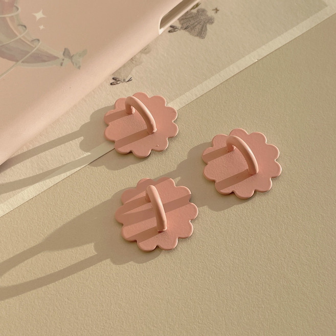 메바마켓 핸드폰 꾸미기 부착용 컬러 키링 고리 (3color), 3개, 핑크 플라워