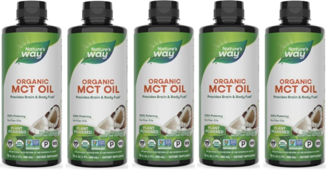[유기농] 네이쳐스웨이 MCT 오일 Nature's Way Organic MCT Oil, 480ml, 5개 - 쿠팡