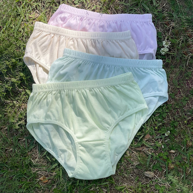 이너피아 여자 학생 면팬티 빅사이즈 엄마 순면 삼각팬티 4매 세트