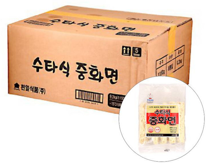 수타식중화면 230Gx5입천일 BOX(8), 1.15kg, 8개