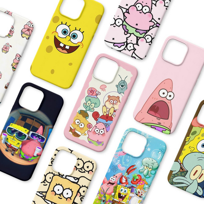 스펀지밥 하드케이스 뚱이 커플디자인 전기종 갤럭시 춘식이폰 A34 A15 A24 A54 S24 S23 S22 S21 S20