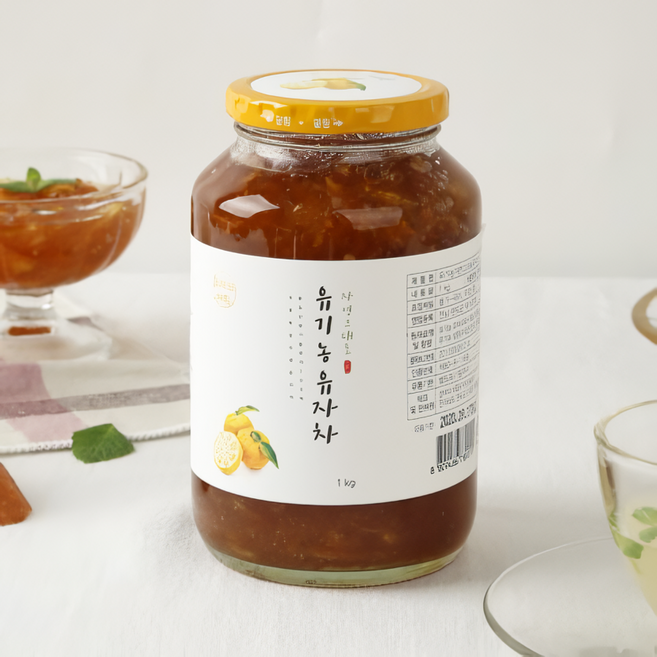 산지직송 유기농 유자차, 1박스, 1개입, 1kg