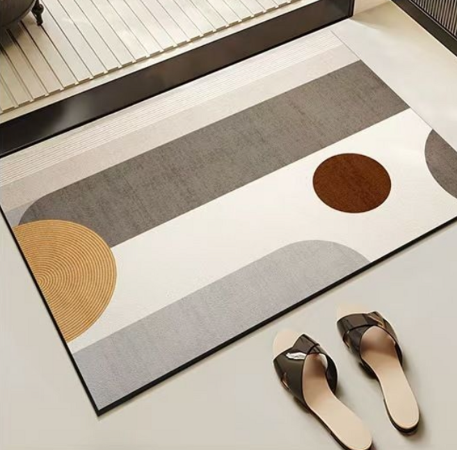 DMKD 빨아 쓰는 규조토 발매트 건조 빠른 미끄럼방지 발매트, 1개, 1.Sunset