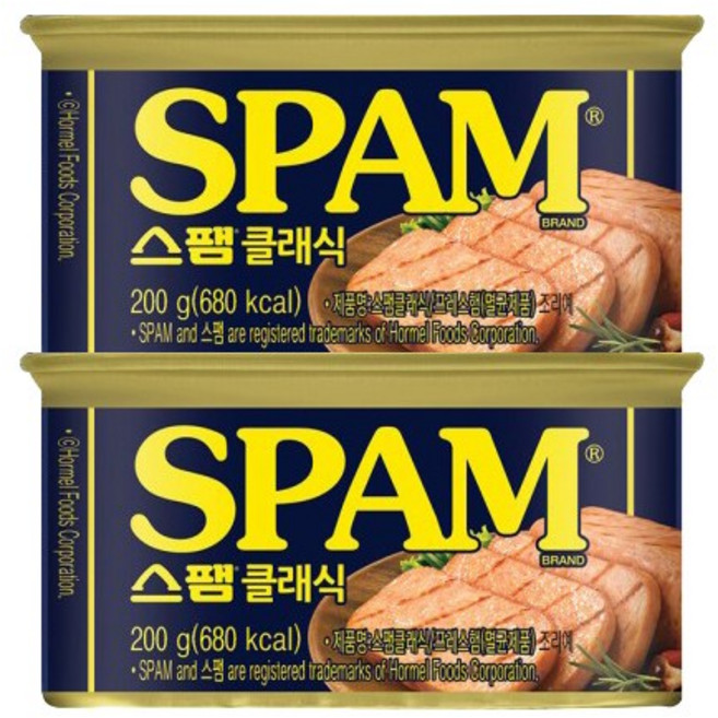 스팸 클래식, 200g, 2개