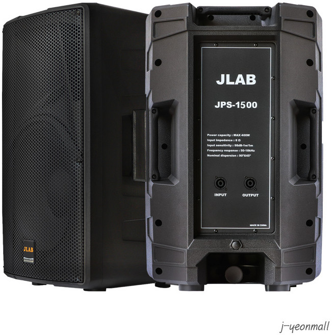 JLAB JPS1500 15인치 400W 패시브 스피커 교회 강당 공연 체육관