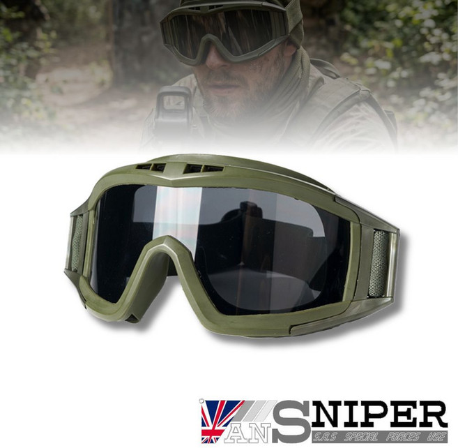 ANSNIPER 戰術風雪護目鏡, 軍綠, 1個
