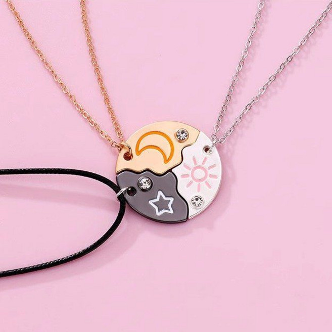 우정목걸이 자석 4명 3명 우정템 행운 노알러지 길조 친구 연인