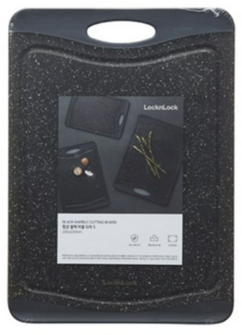 락앤락 항균 마블 도마, 블랙, 1개