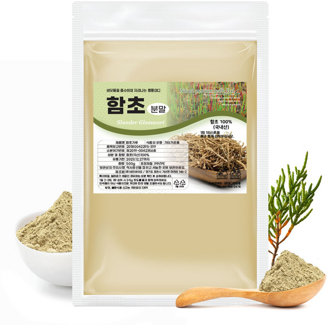 함초 분말 가루 퉁퉁마디 국내산, 500g, 1개