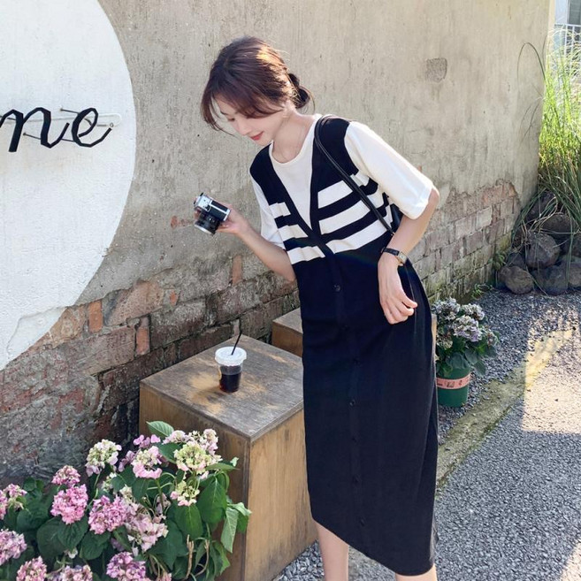 휠렉스 여성 라운드 데일리 캐주얼 롱 원피스 JT371