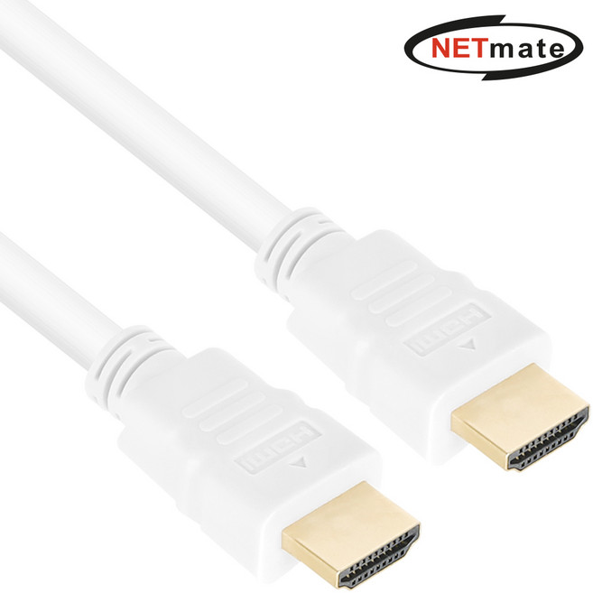 넷메이트 4K HDMI V1.4 & V2.0 케이블 화이트 NMC-HM030W, 1개, 3m
