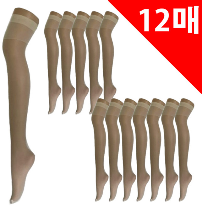 12매 여성 섹시 고탄력 국산 밴드스타킹