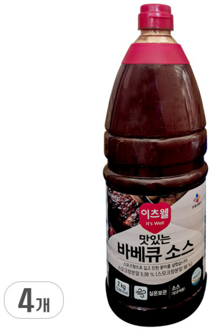 이츠웰 바베큐소스2Kg, 2kg, 4개