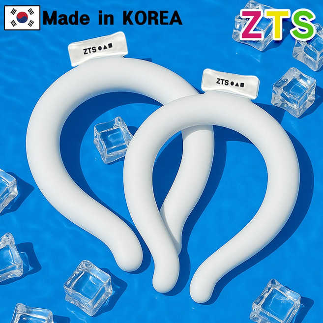 ZTS 국내생산 동그라니 세모 네모 아이스 넥 쿨러, 1개