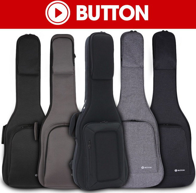 일렉기타가방 일렉기타케이스 긱백 버튼 Button Electric Guitar Case, EB-4100, EB4100 CG (차콜그레이), 1개