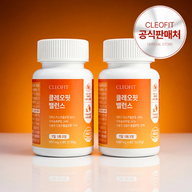 클레오핏 밸런스 3중케어, 2개, 60정 - 쿠팡