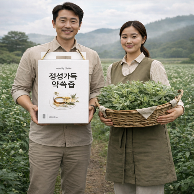 강화약쑥 즙 엑기스 진액 100ml 60포 쑥추출액 쑥차, 1개