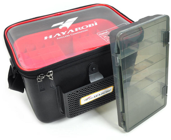 하야로비 블랙파티 에기백 48구 에기뱅크 루어 태클박스 에기케이스 무늬오징어 에깅, 1개, 블랙