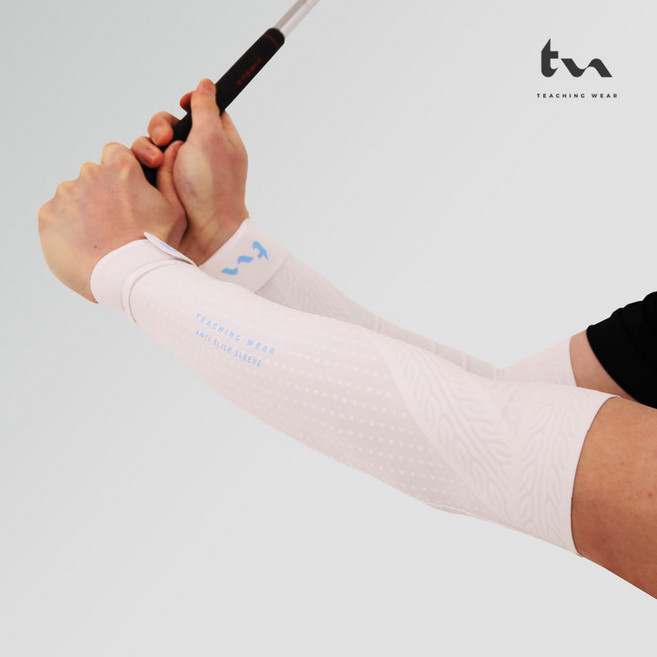 티칭웨어 기능성 골프 슬리브 팔토시 훅 슬라이스 방지 손목 엘보 자세교정 쿨 암밴드 연습용품, 슬라이스방지, 더블 양팔 S