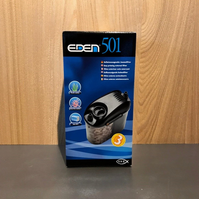 EDEN 伊登【501 外置圓桶過濾器 300L/H】圓筒過濾器 含原廠濾材 外置過濾, 1個, EDEN 501