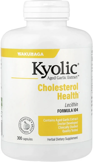 헁복하고 건강하세요 Kyolic Aged Garlic Extract™ 콜레스테롤 건강 포뮬라 104 캡슐 300정 늘 챙기셔야합니다 - 쿠팡