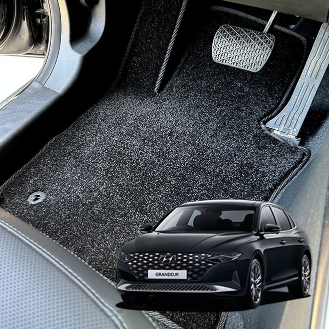 그랜저 직물 카페트 매트 순정매트 자동차 매트 카 발 바닥 전차종 운전석 조수석 뒷좌석 세트, 분리형, 더뉴그랜저IG(19~22)