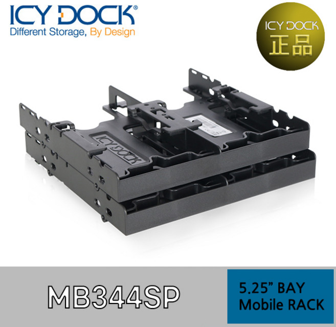 ICY DOCK MB344SP-B SATA SSD 4베이 하드랙 2.5형, 1개