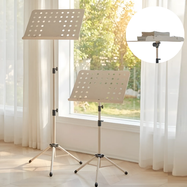 베네 보면대 컬러 접이식 악보 받침대, 베이지, 1개