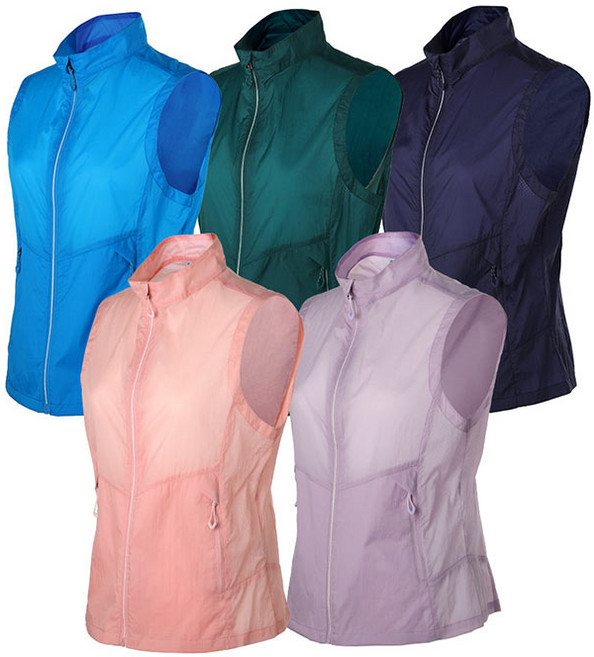 아센티 여성 바람막이 조끼 기능성 등산복 조끼 단체복 365