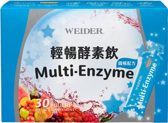 WEIDER威德輕暢酵素飲 日本專利15種莓果 暢快人生 小包裝方便攜帶, 30個, 30ml