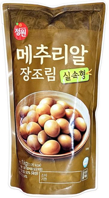 정원식품 메추리알 장조림, 1kg, 10개